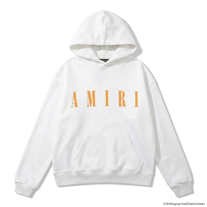 AMIRI letter trendy brand white sweatshirt