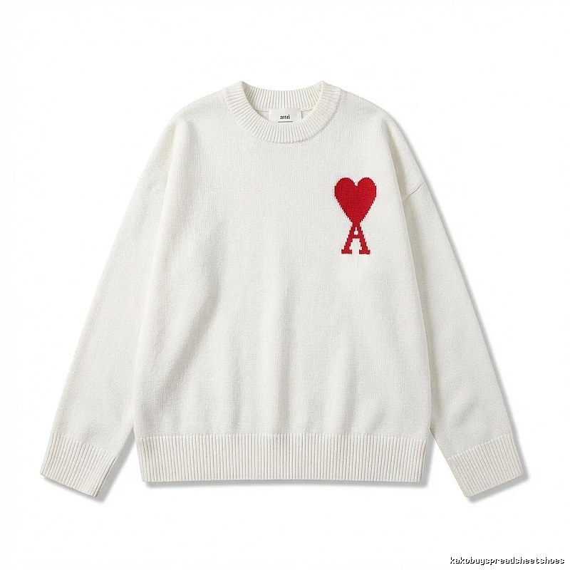 AMIRI Love Casual Style White Sweater