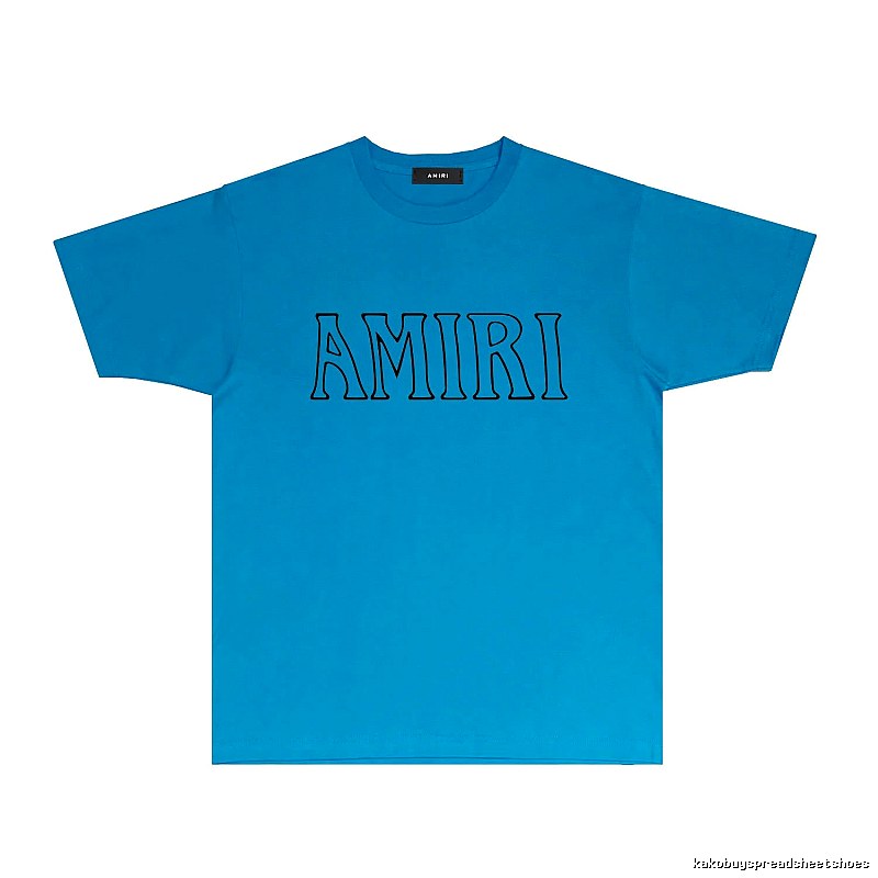 AMIRI minimalist blue T-shirt