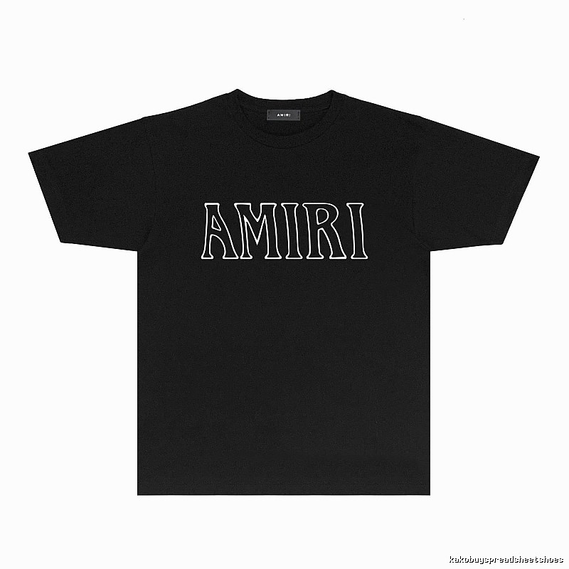 AMIRI minimalist style black T-shirt