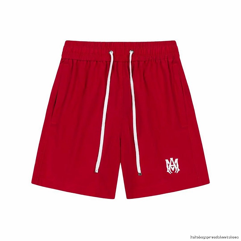 AMIRI minimalist style red shorts