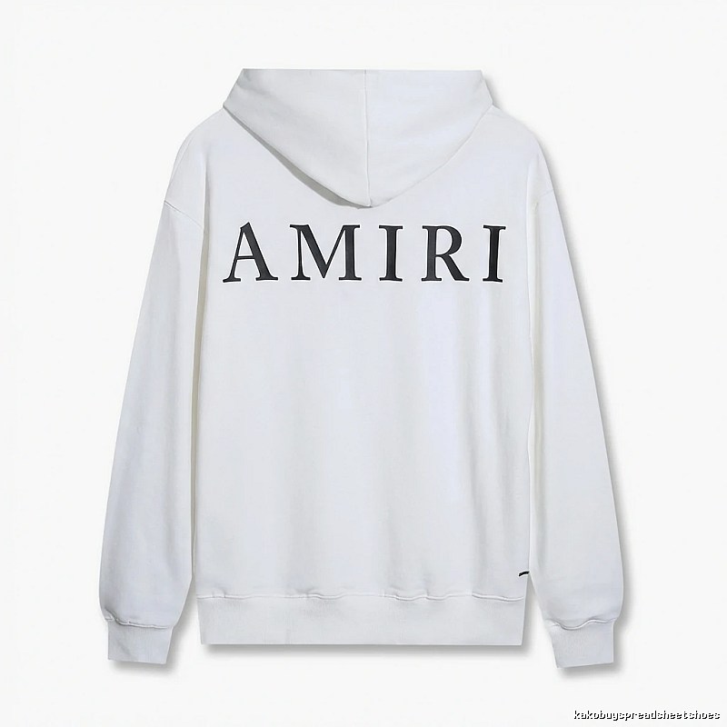 AMIRI minimalist style white hoodie