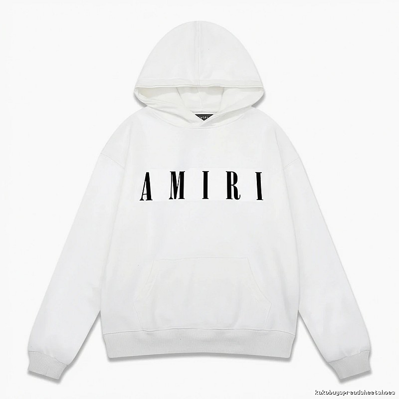 AMIRI minimalist style white hoodie
