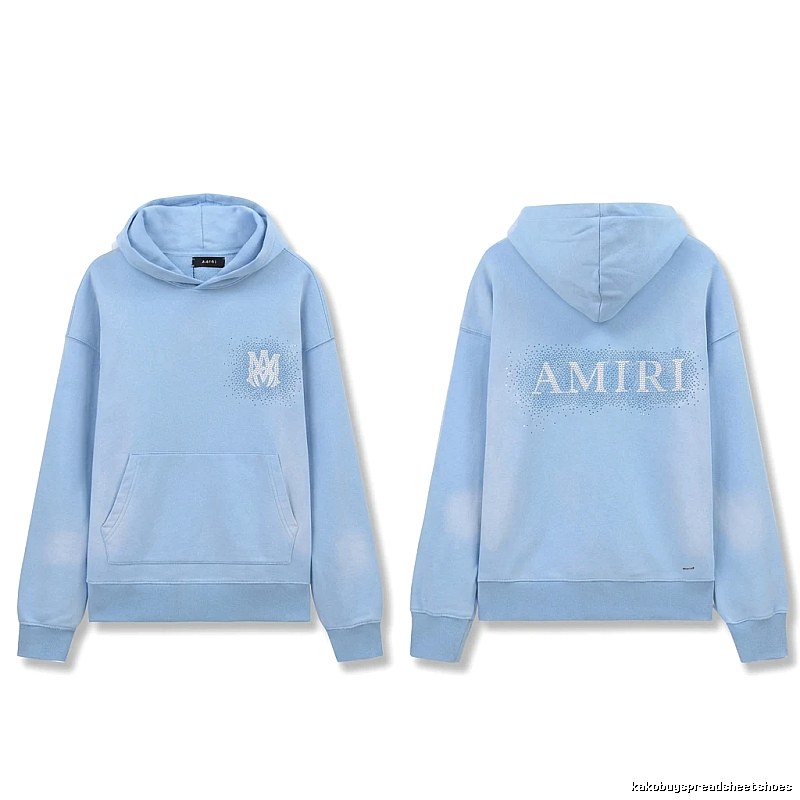 AMIRI Printed Leisure Style Light Blue Sweatshirt