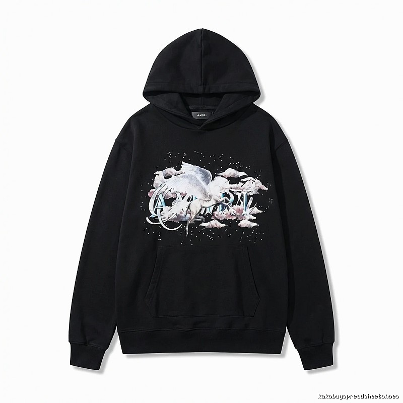 AMIRI Printed Trendy Black Sweatshirt