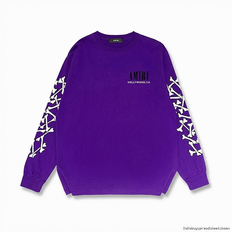AMIRI purple sweatshirt with bone print