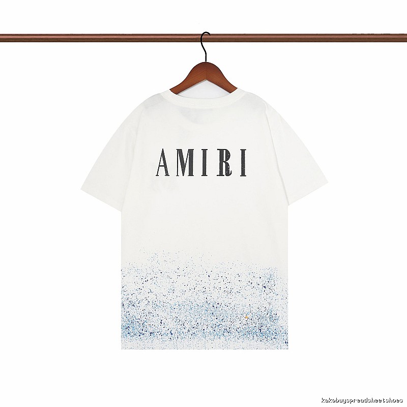 Amiri Relaxed Graphic T-shirt White Blue Amiri with Designer-Inspired Detail