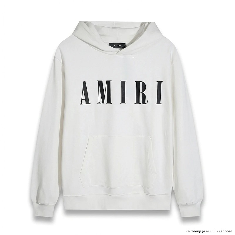 AMIRI simple style white hoodie