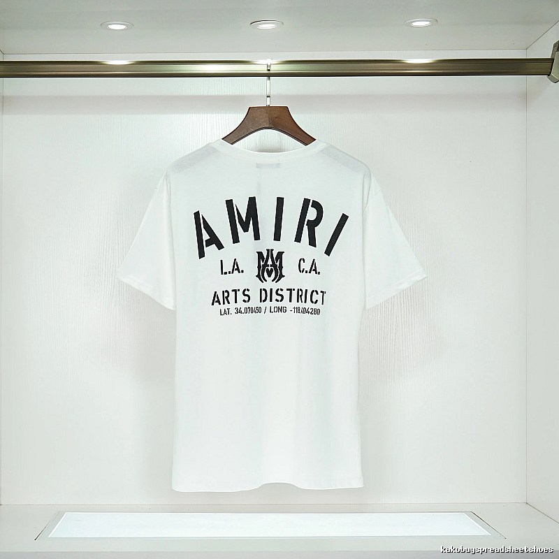 Amiri Sport Graphic T-shirt White Blue Amiri for Collection Drops