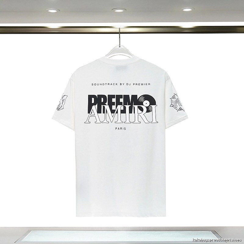Amiri Sport Graphic T-shirt White Blue Amiri for Warm Weather