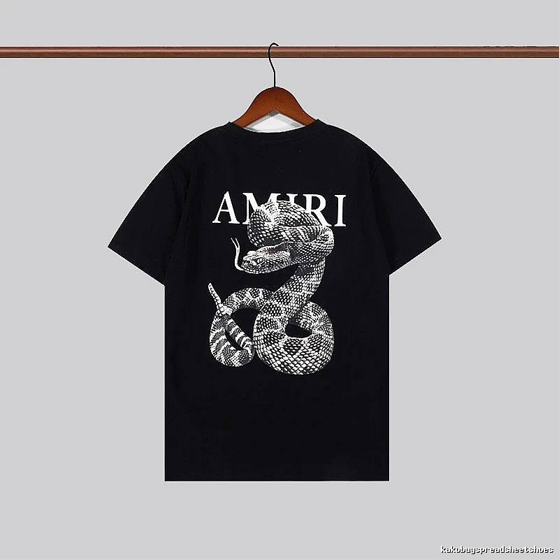 Amiri Statement Graphic T-shirt White Blue Amiri for Easy Pairing