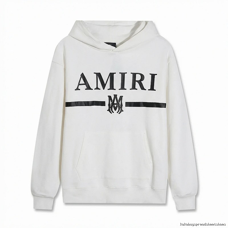 AMIRI Trendy Brand Letter Style White Hoodie