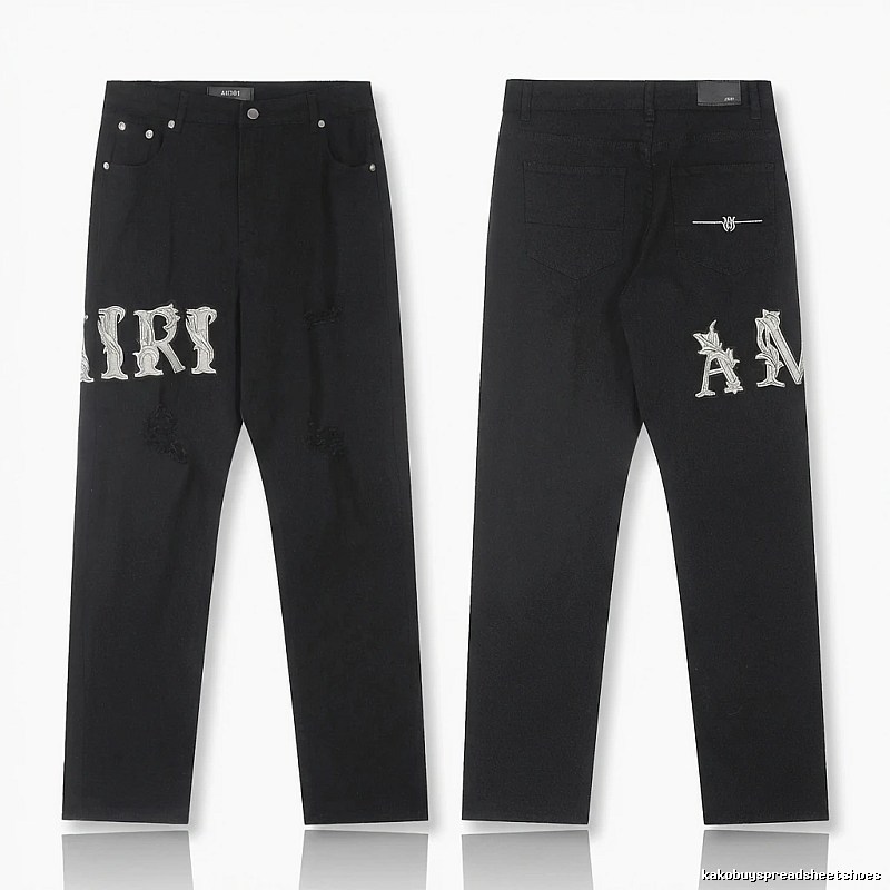 AMIRI vintage-style black jeans