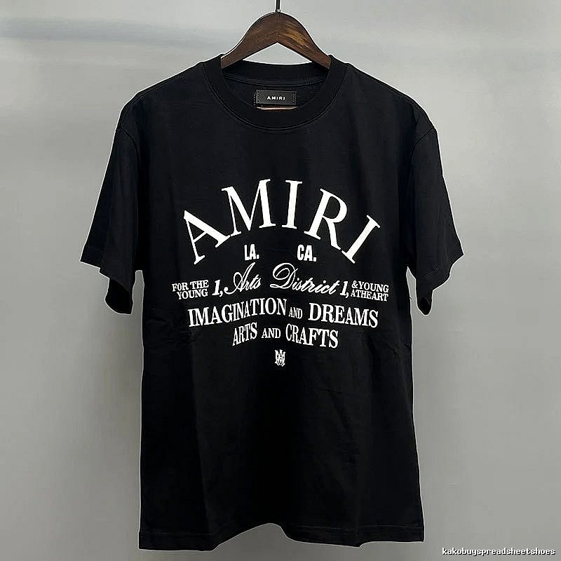 Amiri White Black Records Graphic T-Shirt Minimal Look