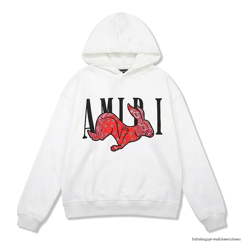 AMIRI White Sweatshirt with Rabbit Print