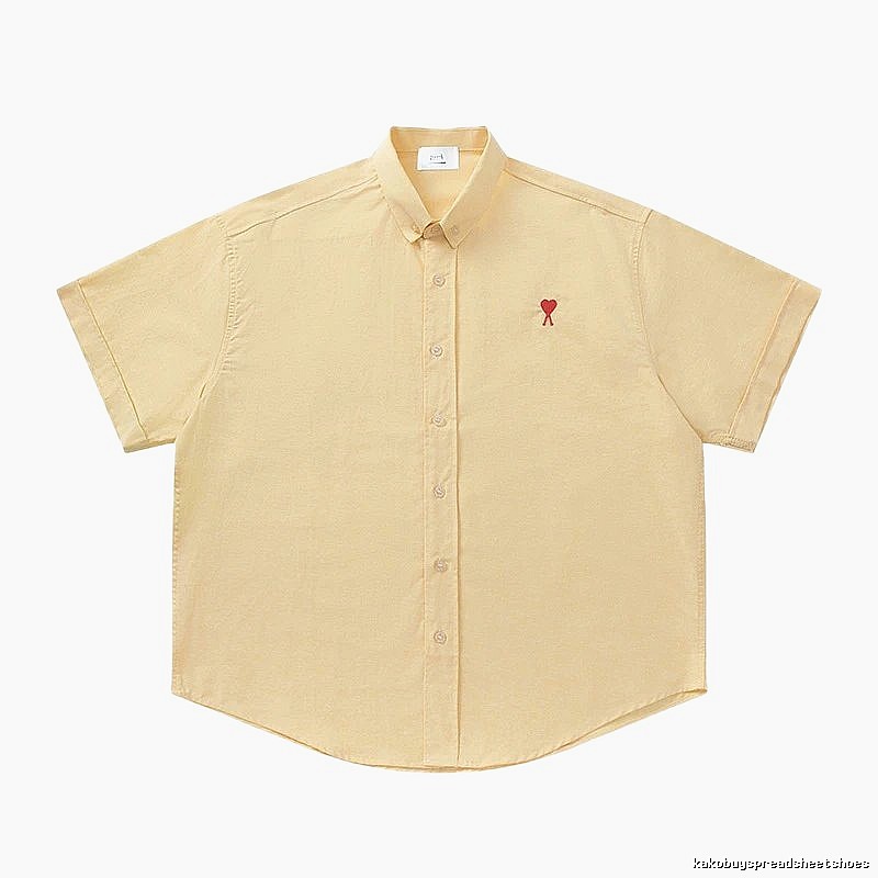 Ami's simple and loving style yellow shirt
