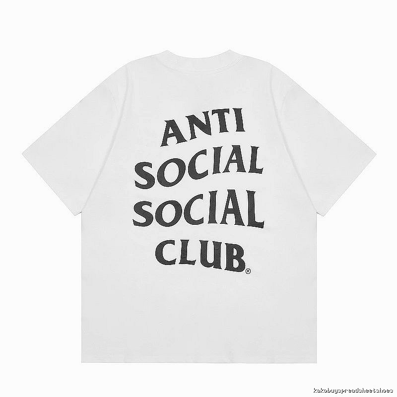 Anti Social Social Club Casual Logo T-shirt Black Orange Anti for Streetwear Looks