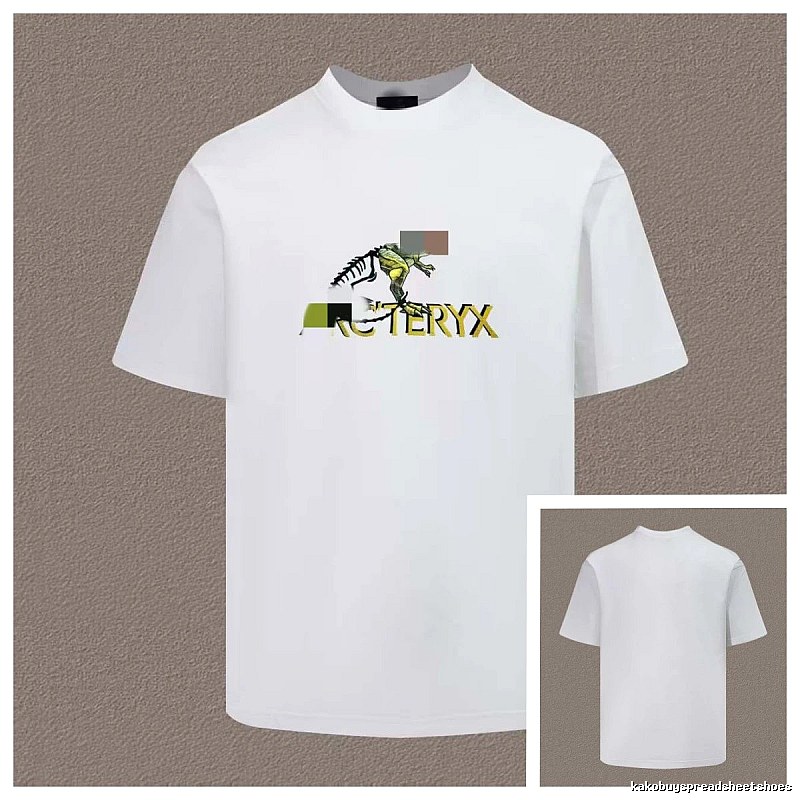 Arc'teryx Dinosaur Print Casual Style White T-Shirt