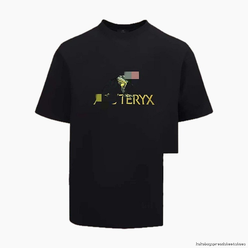 Arc'teryx Printed Outdoor Style Black Short Sleeve T-Shirt