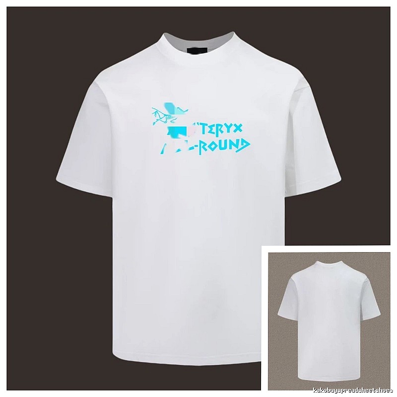 Arc'teryx Printed Outdoor Style White Short-sleeve T-shirt