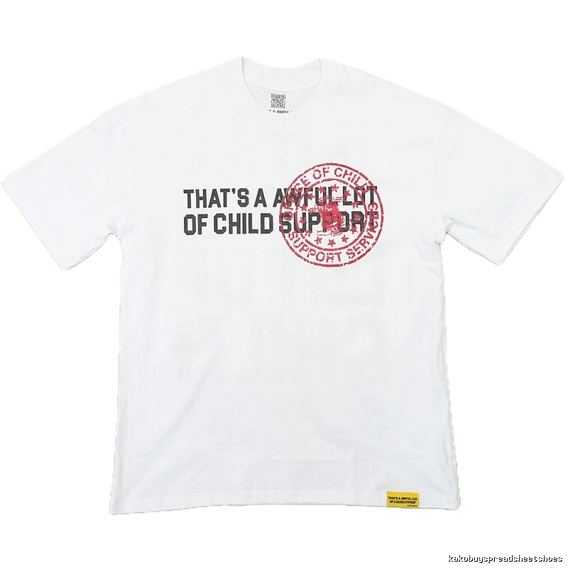 Awful Lot Stamped Street-Style White T-Shirt