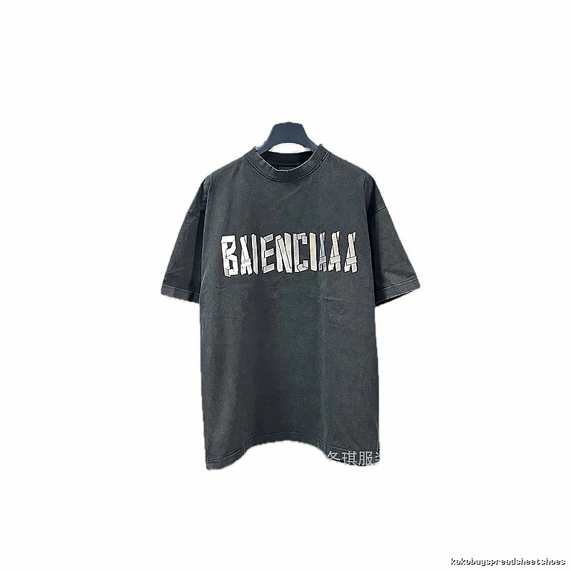 Balenciaga alphabet style black T-shirt