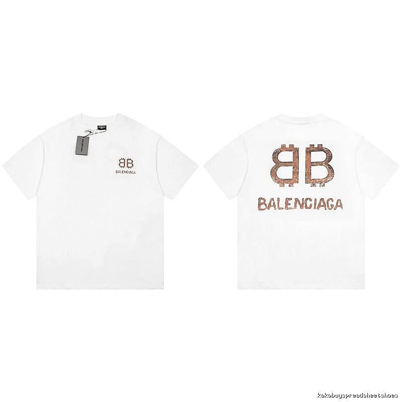 Balenciaga BB Print White T-shirt