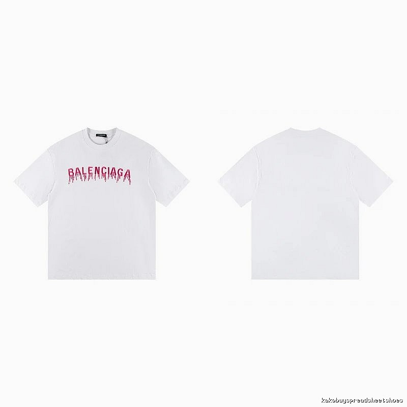 Balenciaga Blood Drop Collection Street Style White T-Shirt