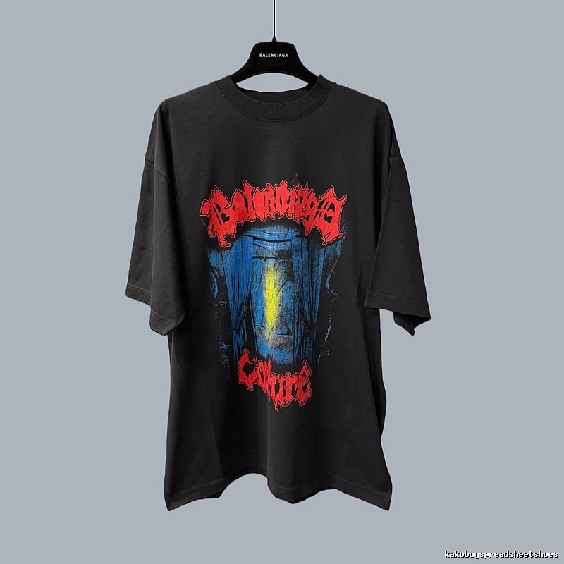 Balenciaga dark style black T-shirt