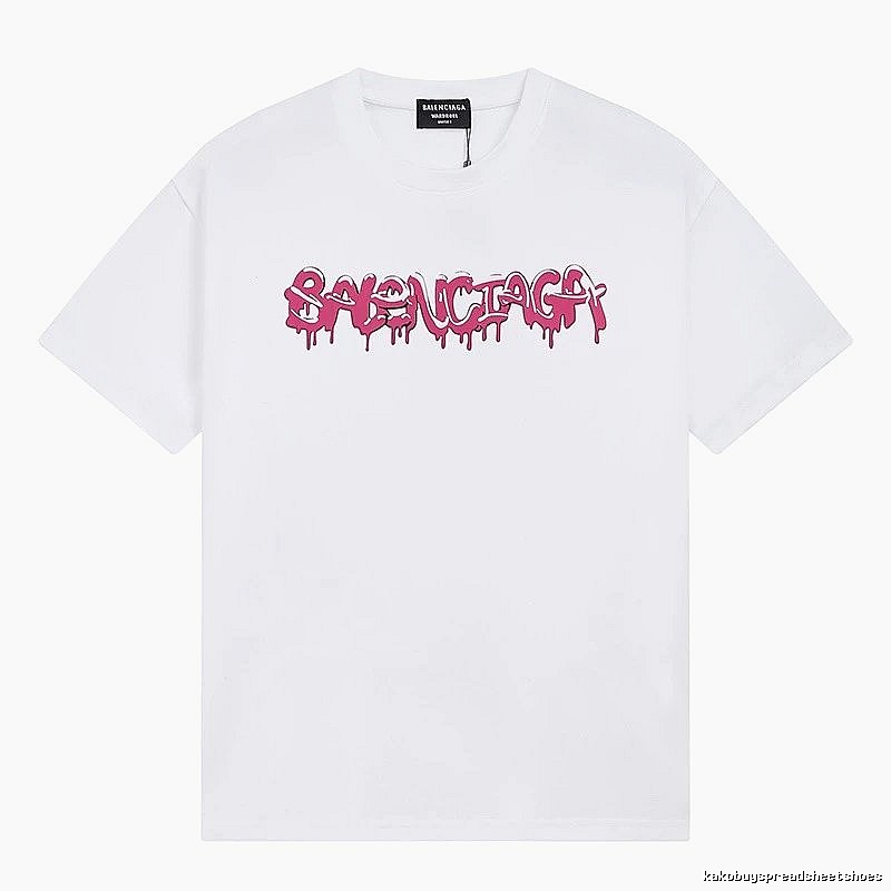 Balenciaga Graffiti Street Style White T-shirt