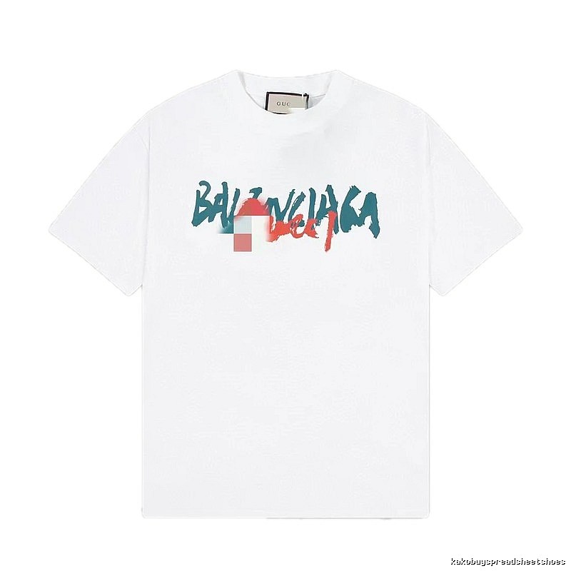 Balenciaga Graffiti Street Style White T-Shirt
