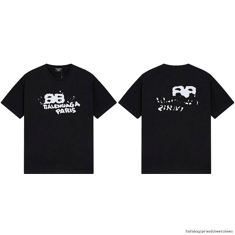 Balenciaga graffiti-style black T-shirt