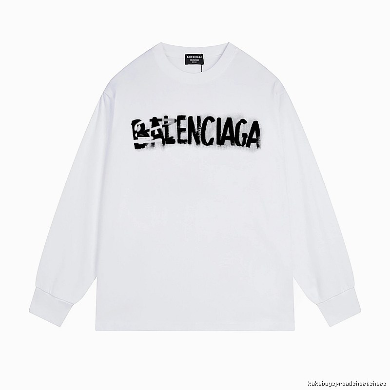 Balenciaga graffiti-style white T-shirt