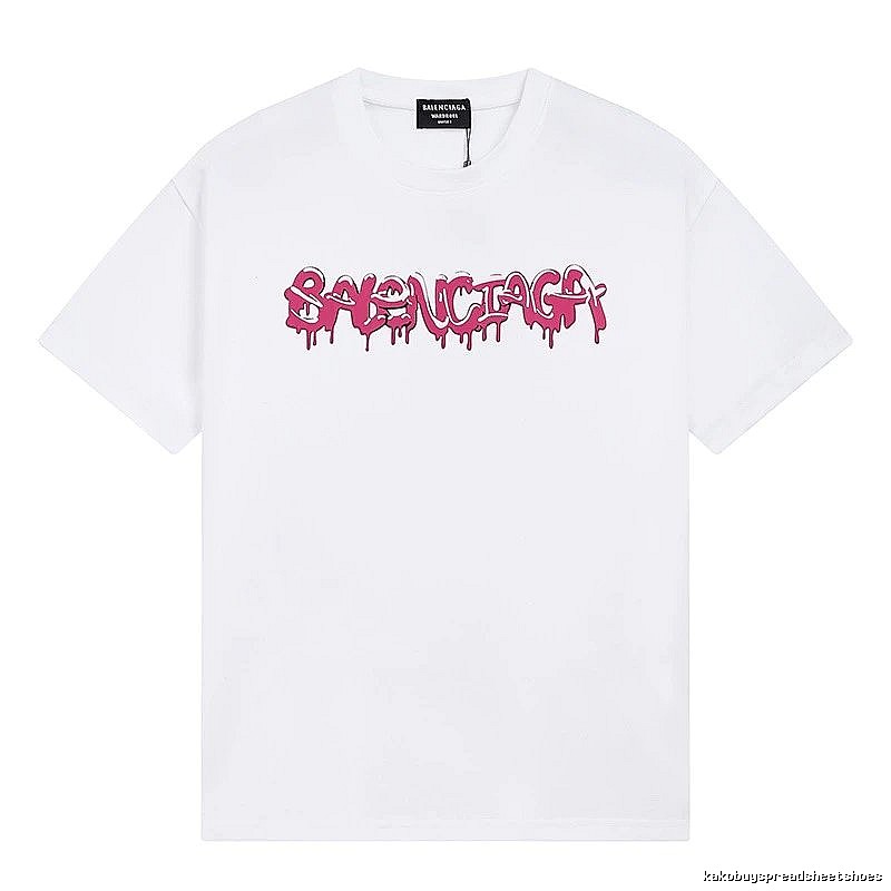 Balenciaga graffiti-style white T-shirt