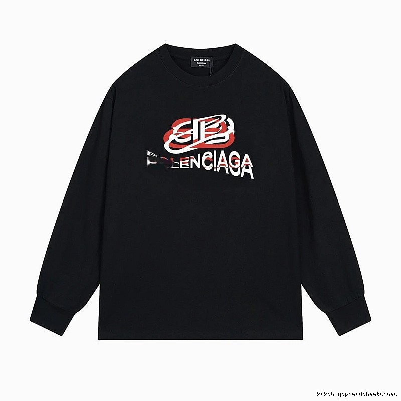 Balenciaga letter-style black T-shirt