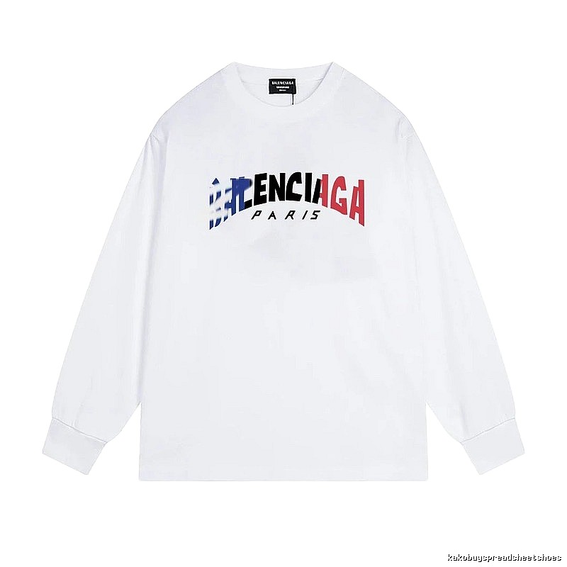 Balenciaga letter-style white T-shirt