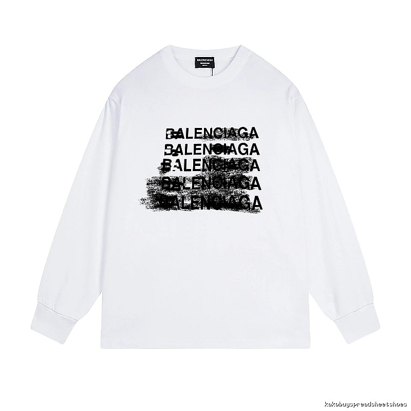 Balenciaga letter-style white T-shirt