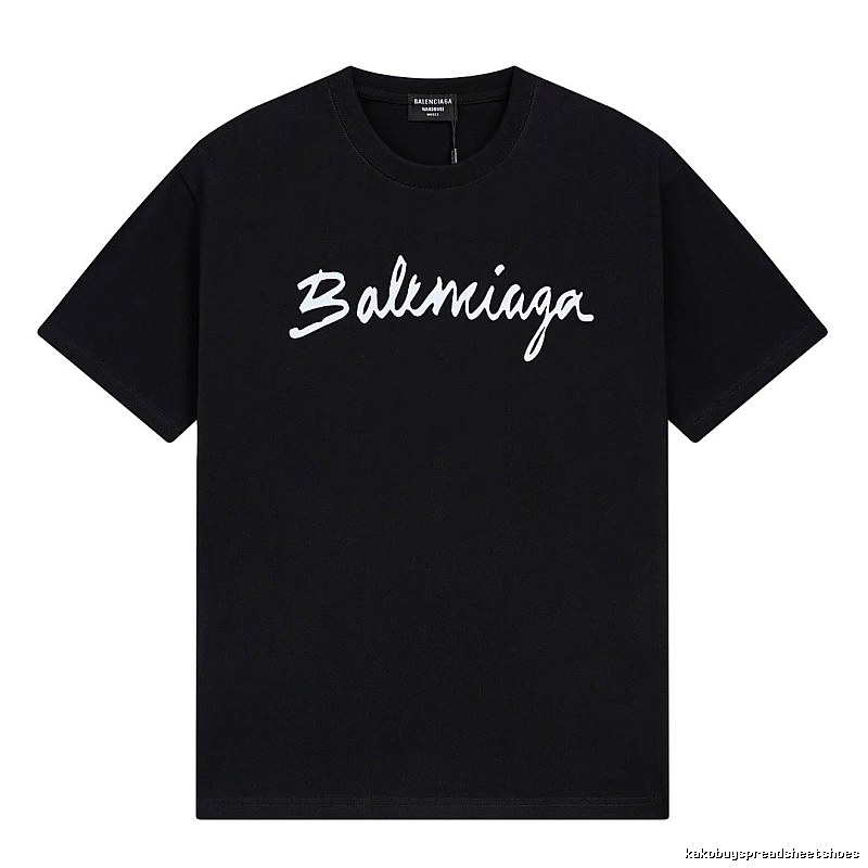 Balenciaga minimalist style black T-shirt