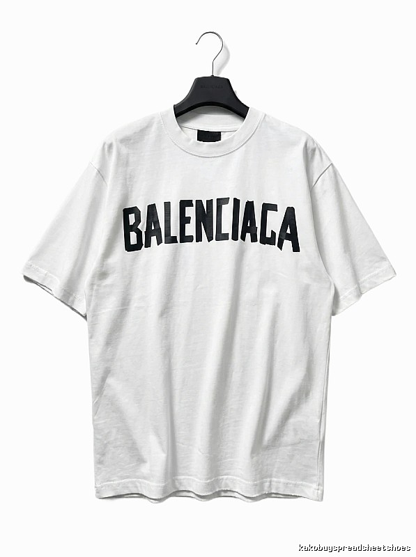 Balenciaga minimalist style white T-shirt