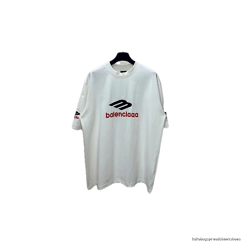 Balenciaga minimalist style white T-shirt