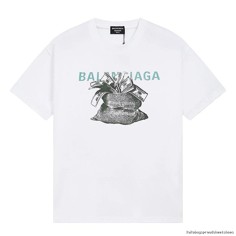 Balenciaga Money Bag Print White T-shirt