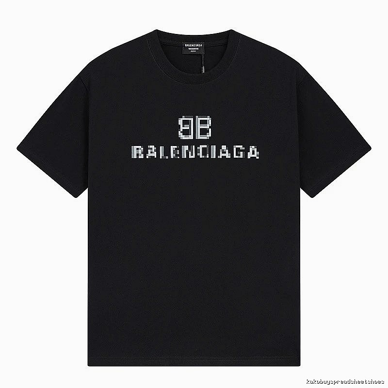 Balenciaga pixel-style black T-shirt