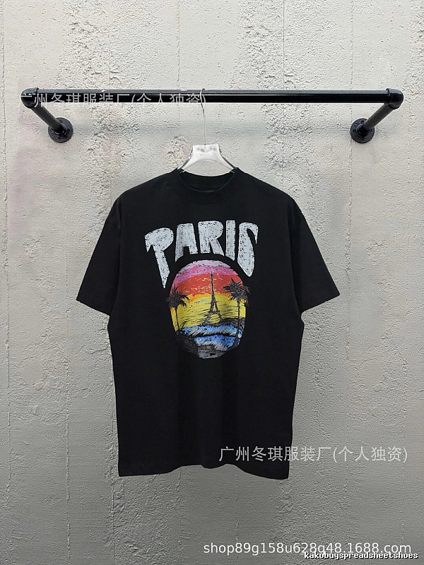 Balenciaga printed retro-style T-shirt