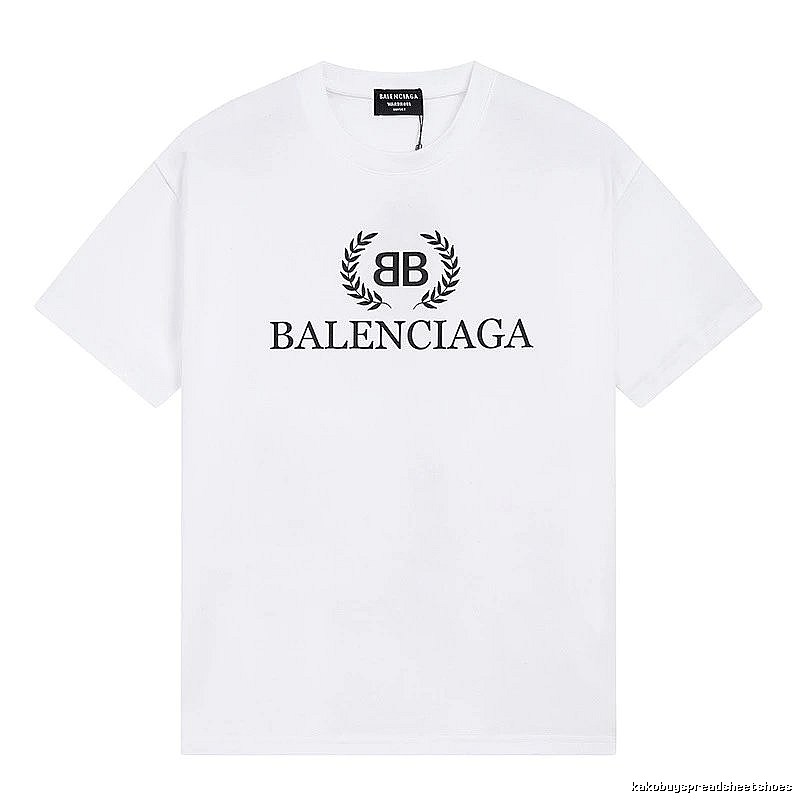 Balenciaga Printed Simple White T-shirt