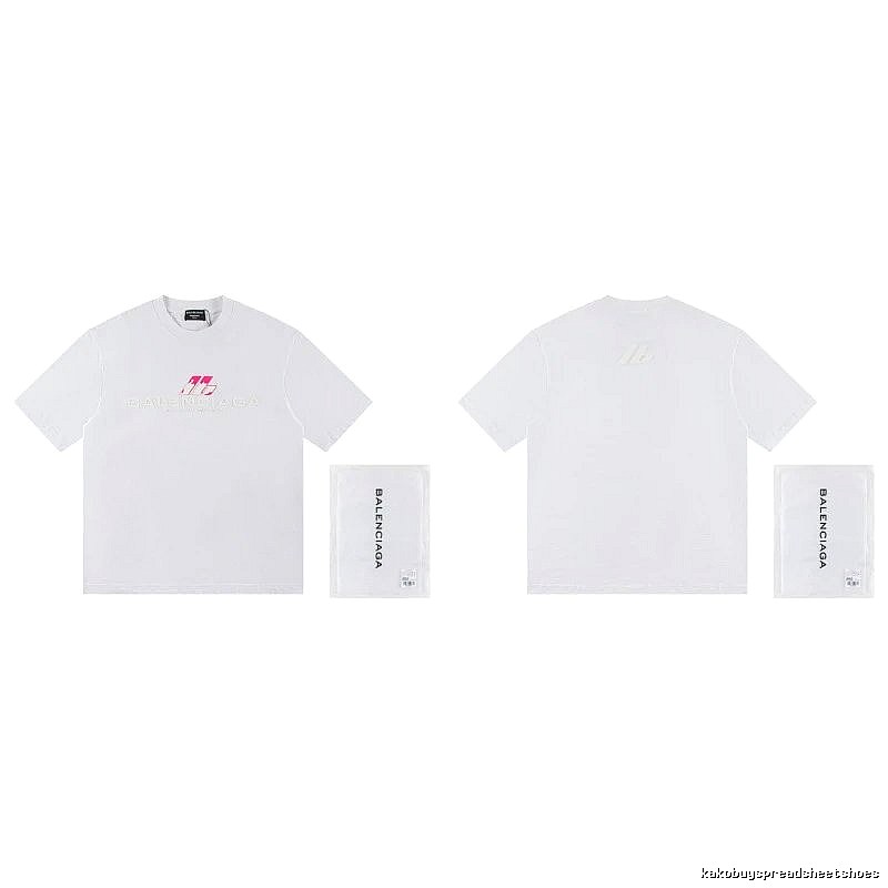 Balenciaga Printed Streetwear-style White T-Shirt