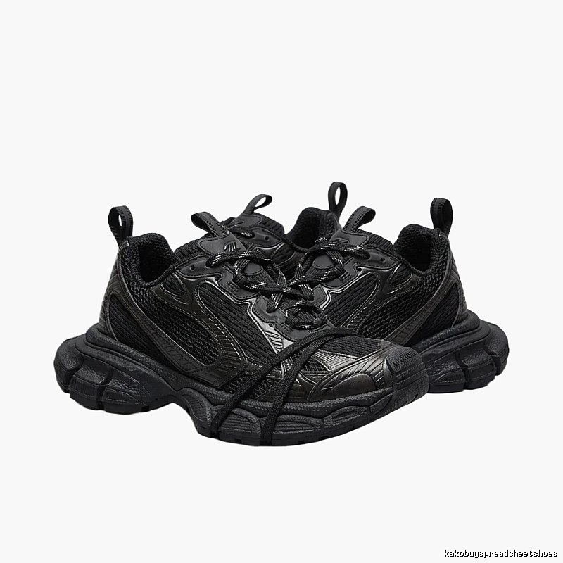 Balenciaga retro black and grey sports shoes