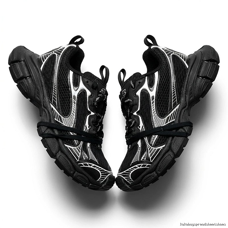 Balenciaga retro black and grey sports shoes