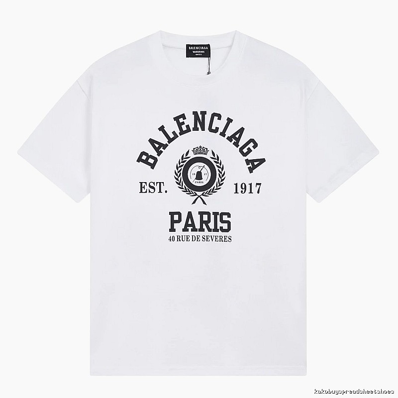 Balenciaga retro style white T-shirt