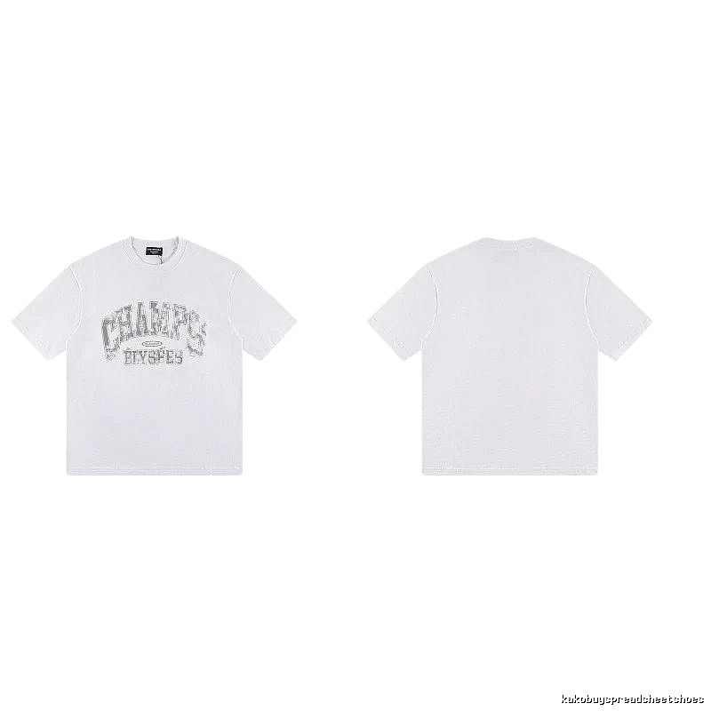 Balenciaga Vintage Distressed Lettering White T-Shirt