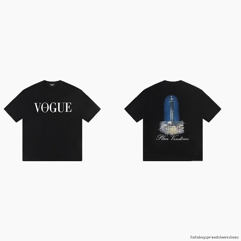 Balenciaga VOGUE Printed Black T-Shirt